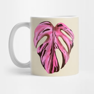 Monstera Ivory Pink Variegated Mug